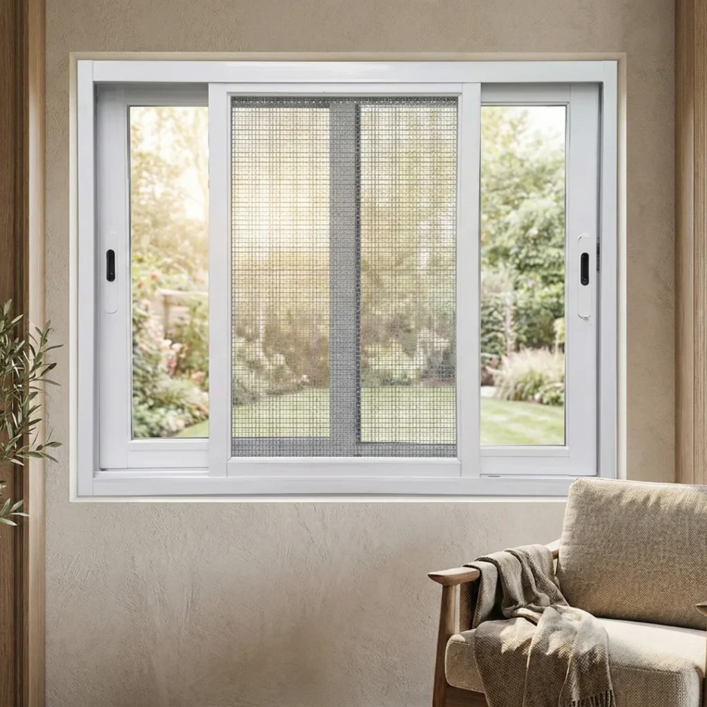 UPVC Sliding Window with mesh